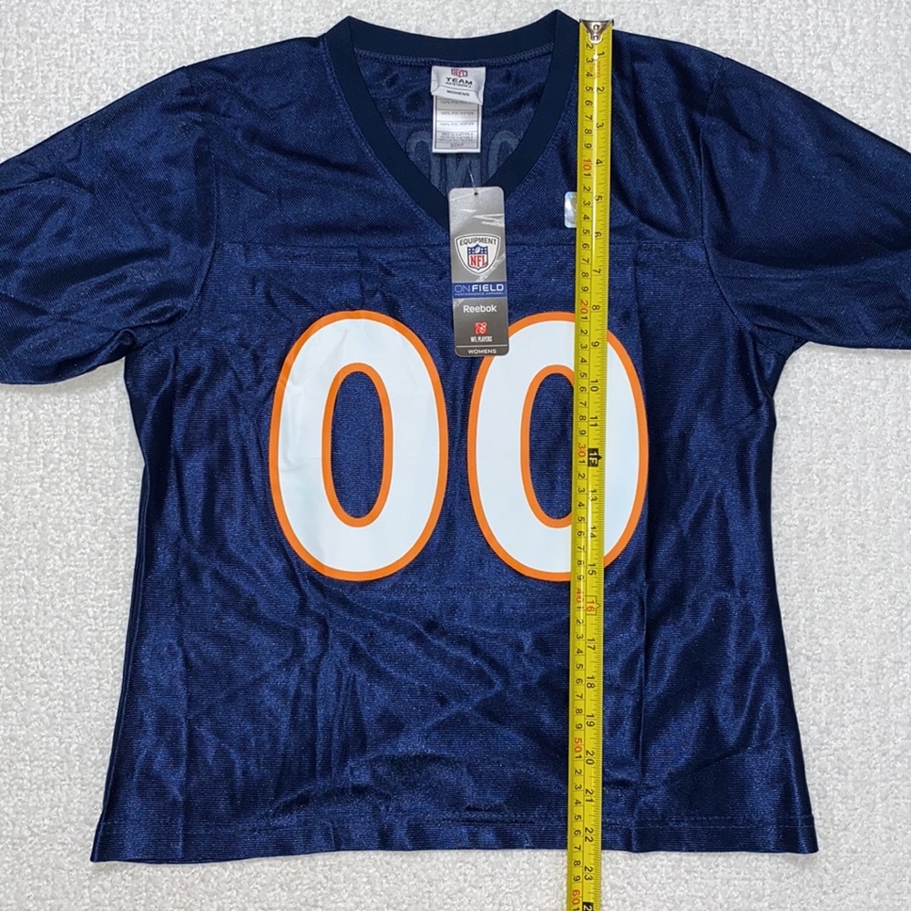 NWT 🏈 NFL Team Apparel Women’s Denver Broncos Jersey Tee Shirt Size Small 💙🧡 - Picture 10 of 13